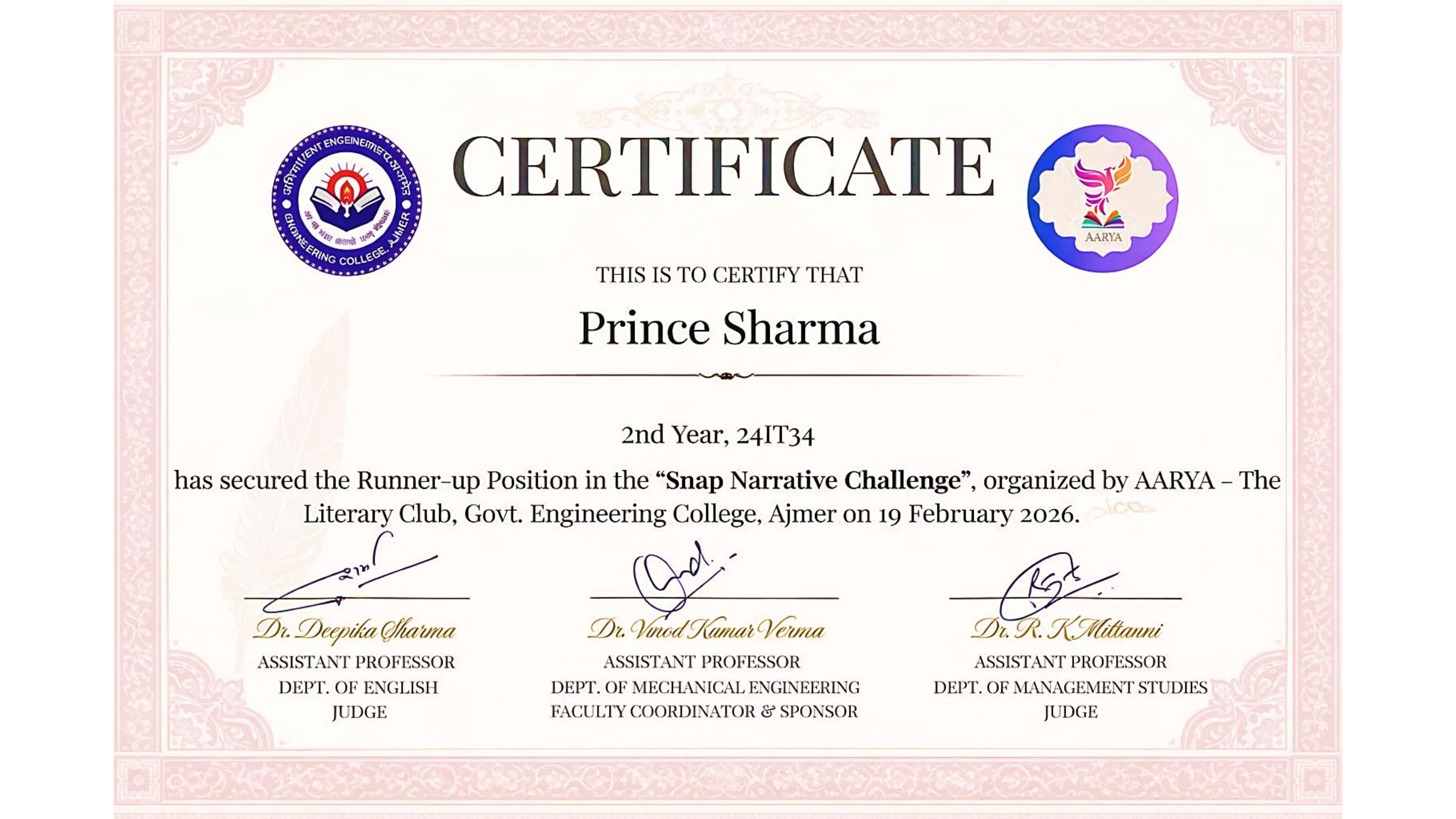 Certificate 4